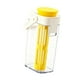 thumbnail image 3 of Cold Brew Pitcher Dispensador para Bebidas Frías Jarra Grande Portátil Cafetera Fría Reutilizable con Asa Material PP Y Silicona Adecuada para Picnic Amarillo, 3 of 9