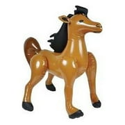 36" Brown Inflatable Horse Farm Zoo Animal Party Decoration