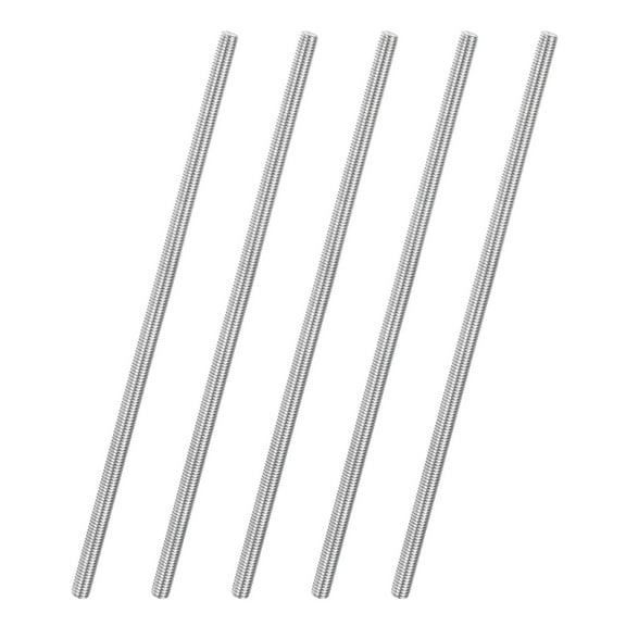 Uxcell 5-Pack Fully Threaded Rod, M5x150mm 304 Stainless Steel Right Hand Thread Bar Studs Metric Threaded Screw