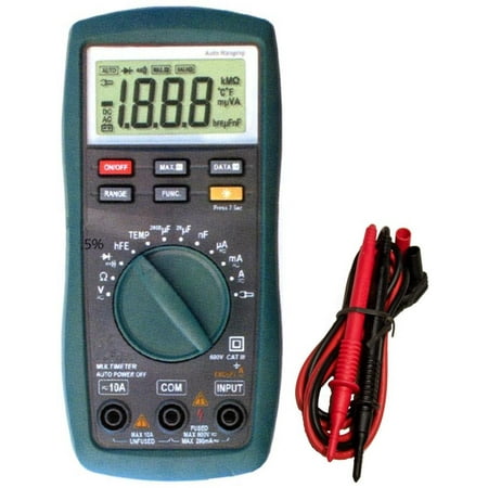 Digital Multimeter Cat - Cat III Autorange Digital Multimeter with Temperature Probe