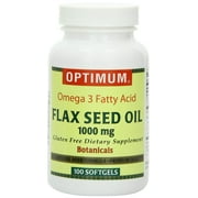 Optimum Flax Seed Oil Softgels, 1000 Mg, 100 Count