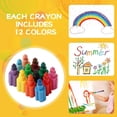 thumbnail image 3 of Lápices de colores apilables JAMW juego de lápices de colores de punta de arco iris para niños, 3 of 5