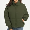 thumbnail image 5 of Women’s Winter Baggy Zip Puffer jackets Short Down Jacket Coat, 5 of 6