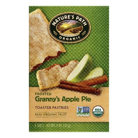 Natures Path Granny's Apple Pie Frosted Toaster Pastries, 6 ea (Pack of