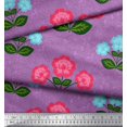 thumbnail image 2 of Soimoi Poly Georgette Fabric Texture,Leaves & Floral Artistic Print Sewing Fabric Yard 52 Inch Wide, 2 of 3