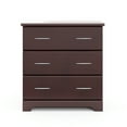 thumbnail image 6 of Storkcraft Brookside 3 Drawer Modern Vertical Dresser Espresso Finish, 6 of 8