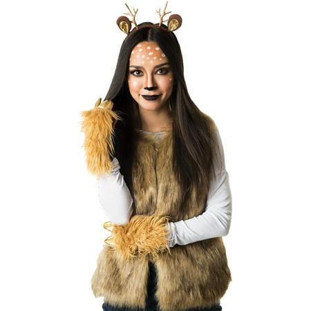 Papillion Accessories Deer Halloween Costume Accessory Kit for Women, 3 Pieces