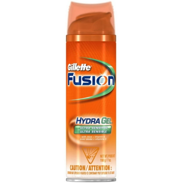 Gillette Fusion HydraGel Shave Gel Ultra Sensitive 7 oz (Pack of 2