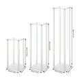 thumbnail image 2 of Acrylic Vase Wedding Centrepieces, 3 Pcs Clear Column Flower Display Stand, Display Stand for Weddings Birthday Party Centerpiece Decorations Table Geometric Centerpiece Stand, 2 of 18