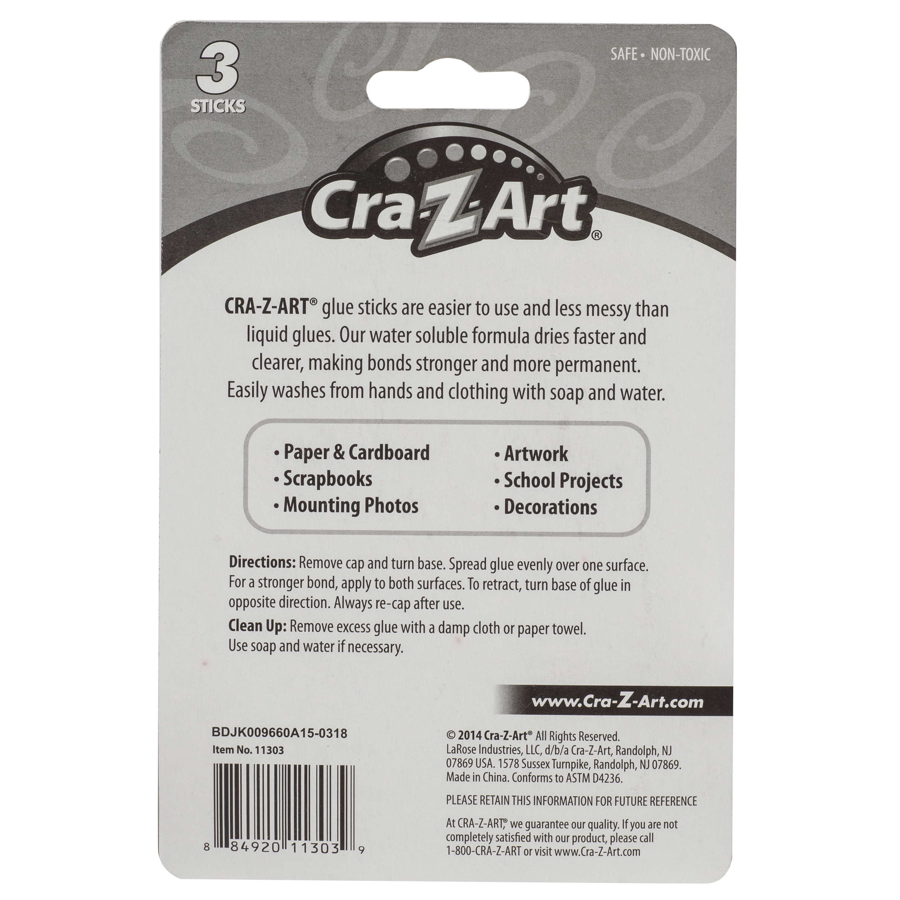 Cra-Z-art Washable School Glue, 4 oz, 1 Bottle (11302)