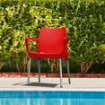 thumbnail image 2 of Compamia Dolce Fauteuil d'Extérieur en Résine Rouge, 2 of 5