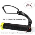 thumbnail image 2 of Handlebar Bike Mirror, HD Automotive Grade Glass Lens Left Side, 2 of 4