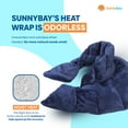 thumbnail image 4 of SunnyBay Microwavable Weighted Heating Pad for Neck & Shoulders, Heated Neck Pillow Moist Neck Warmer to Relieve Muscle Tension, Achy Joints, Cramps, or Back Pain, Freeze or Microwave, Blue, 4 of 9