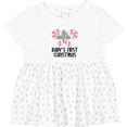 thumbnail image 3 of Inktastic Baby Girl First Christmas Candy Cane Girls Baby Dress, 3 of 5