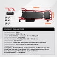 thumbnail image 2 of JWRWEFA 44" Mechanic Garage Creeper, 300 lbs Capacity Automotive Rolling Creeper with Adjustable Headrest, 6 Swivel Casters & Side Tool Trays, 2 of 12