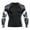 Black, variant on Mens Compression Top Base Layer Long Sleeve Baselayer Sports T-Shirts Cool Dry Top for Running Training (Black, M)