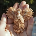 thumbnail image 3 of Collar brooch decoration metal frame, Pearl Collar Brooch Decoration, elegant necklace accent, high-quality pearl accents, vintage style brooch, lightweight design, metal frame construction,, 3 of 7