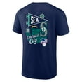 thumbnail image 3 of Men's Profile Navy Seattle Mariners Big & Tall Split Zone T-Shirt, 3 of 3