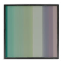 Stupell Industries Green & Purple Gradient Abstract Painting Black Framed Art Print Wall Art, 12 x 12
