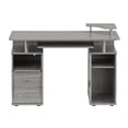 thumbnail image 2 of Techni Office Solutions 47.25" Gray Unique Techni Mobili Complete Workstation Computer Desk with, 2 of 8