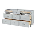 thumbnail image 4 of Ariel Monroe 66 Inch Double Sink Base Cabinet In Grey, 4 of 7