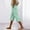 Mint Green, variant on Shorts for Women Plus Size 3X Solid Color Casual Pocket Lace-Up Quarter Pants
