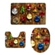 thumbnail image 4 of Juego de alfombras de baño Nopslip 3 Uds Cubierta De Asiento De Inodoro + Alfombrilla De Baño + Alfombra De Pedestal Decoración Navideña Para El Hogar/fiesta I Magideal Juego de alfombras de baño Nopslip, 4 of 6