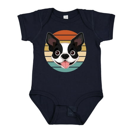 

Inktastic Boston Terrier Dog Retro Sunset Gift Baby Boy or Baby Girl Bodysuit