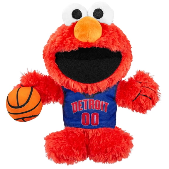Bleacher Creatures Detroit Pistons Sesame Street Elmo 8" NBA Kuricha Sitting Plush