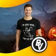 thumbnail image 3 of BROOKLYN VERTICAL Adult Halloween Printed T-Shirts Jack O' Lantern Pumpkin Skeleton Fun Costume Designs, 3 of 5