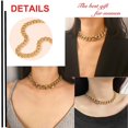 thumbnail image 5 of Gargantilla de cadena cubana JAMW Collar oro cadena de eslabones cubanos Gruesos, 5 of 5