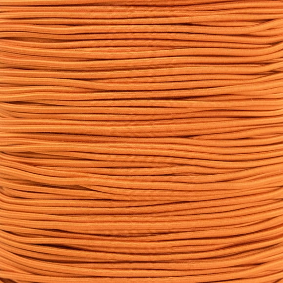 GOLBERG Elastic Shock Cord - 2.5mm, 1/32, 1/16, 3/16, 5/16, 1/8, 3/8, 5/8, 1/4, 1/2 inch diameter - 10, 25, 50, 100 ft lengths - Made in the USA (Orange, 2.5mm x 10ft)