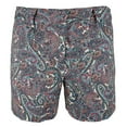 thumbnail image 4 of Women's Plus Size Stretch Paisley Pattern Chino Shorts 20W, 4 of 4