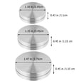 thumbnail image 2 of 3pcs Revolving Bearings Turntable Base Aluminum Alloy Discs Rotatable Table Tools, 2 of 8