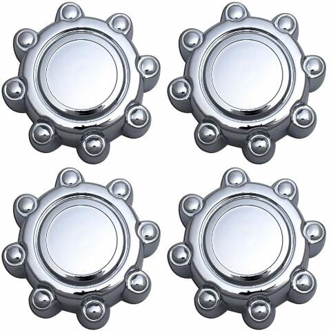 Fuel Rider Set of 4 Chrome ABS Center Caps Compatible with Select Years and Sub Models for Ford F-250, F-350 Super Duty, Excursion