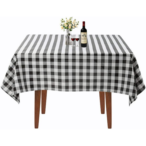 Square Tablecloth 52 X Inch Black, What Size Tablecloth For A 52 Inch Round Table