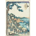thumbnail image 2 of Utagawa Kunisada II 11x14 Gold Ornate Wood Frame and Double Matted Museum Art Print Titled - Kanagawa (circa 1860), 2 of 4