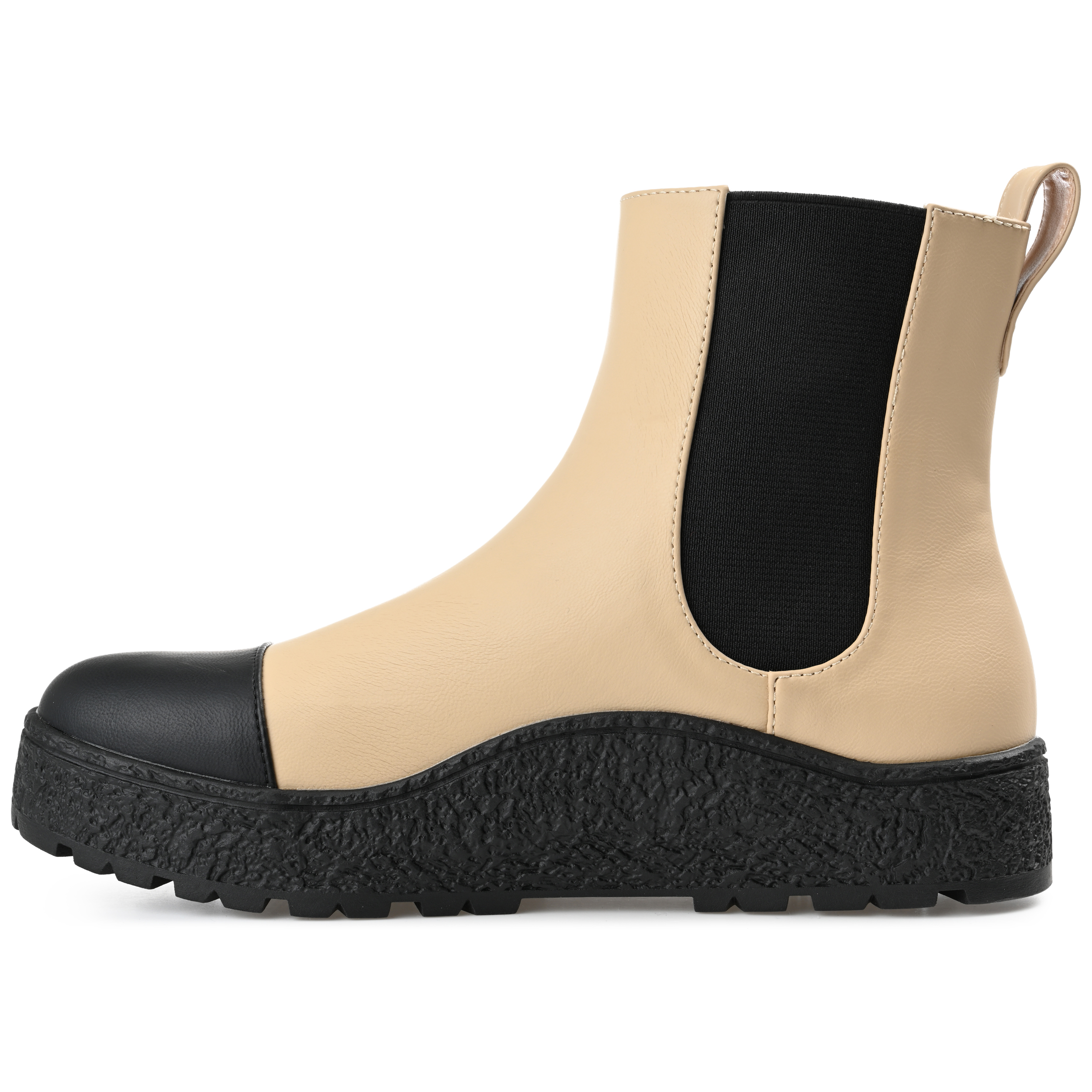 Journee Womens Jenie Round Toe Flat Chelsea Booties