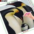 thumbnail image 3 of HOMFUN-pintura de diamante redondo/cuadrado completa, cuadro artesanal 5D, punto de cruz bordado 3D de "pingüino de hielo", regalo para decoración del hogar, 3 of 4
