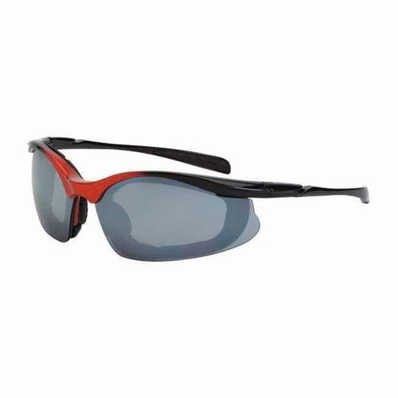 Crossfire Safety Glasses,Silver Mirror 873