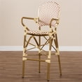 thumbnail image 6 of Bowery Hill 30" Wicker Bar Stool in Red and Beige, 6 of 8