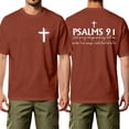 thumbnail image 2 of HAJWOH Mens Jesus Cross Printed Short Sleeve Cotton T-Shirts Crew Neck Shirts Faith Christ Tops, 2 of 5