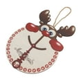 thumbnail image 4 of ¡Bienvenido a nuestra tienda! Este letrero decorativo de reloj de alce colgante está hecho de madera de álamo resistente y duradera, lo que garantiza un producto seguro y libre de conta, 4 of 10