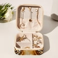 thumbnail image 6 of Leopard Travel Portable Square Bracelet Holder Organizer Box with Necklace Holder - Jewelry Organizer for Girls and Women, 6 of 6
