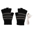 thumbnail image 1 of Guantes de invierno con calefacción USB Ticfox Tejer sin dedos color negro, 1 of 14