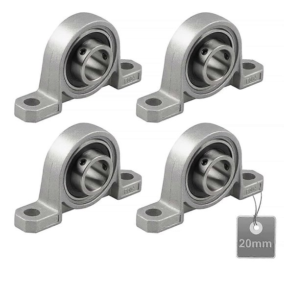 4 Pieces Pillow Block Bearings, Pillow Block Bearings, Ball Bearings, Zinc Alloy Bearings, Pillow Block Bearings, Ball Bearings, with Solid Cast Iron