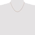 thumbnail image 2 of Diamond2Deal 10K Rose Gold .7 mm Carded Cable Rope Chain Necklace for Women 18", 2 of 6