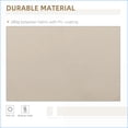 thumbnail image 6 of Retractable Patio Awning, 13' x 8' Manual Crank, UV Resistant for Deck Balcony Yard, Beige | Aluminum | Square, 6 of 9