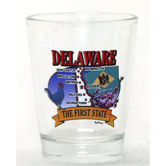 Delaware State Elements Map Shot Glass…