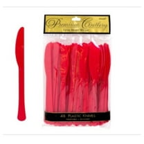 Amscan 148063 Apple Red Heavy Weight Knives- 48 count